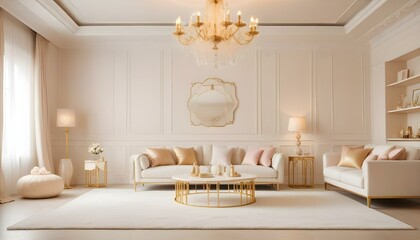 Photo interior modern design room 3d illustration