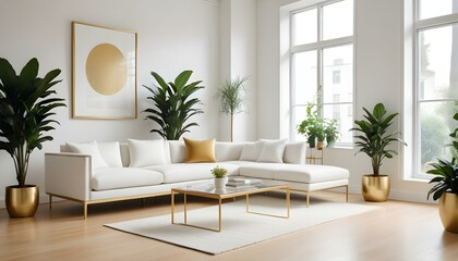Photo interior modern design room 3d illustration