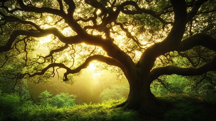 Fototapeta premium Bringing life to a tree
