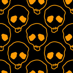 Halloween celebration seamless pattern