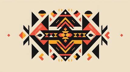 Fototapeta premium AZTEC CONCEPT ILLUSTRATION