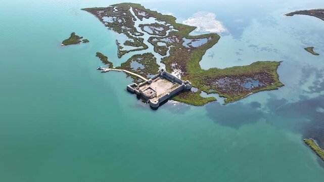 Ali pasha's castle in Butrint lake national park