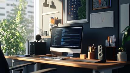 Fototapeta premium Must-have accessories for a modern workspace