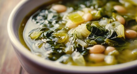 Escarole Soup: Authentic Italian-American Recipe with Assorted Beans