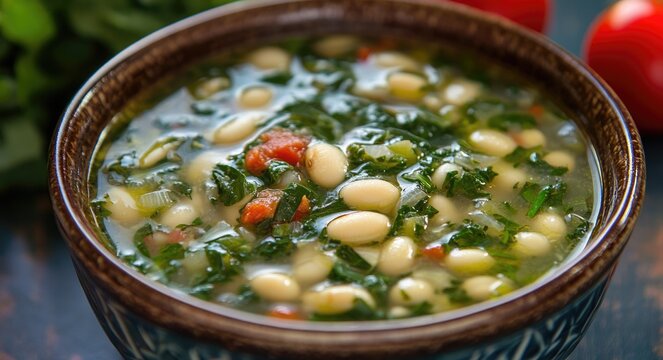 Escarole Soup: Traditional Italian-American Blend of Escarole and Beans