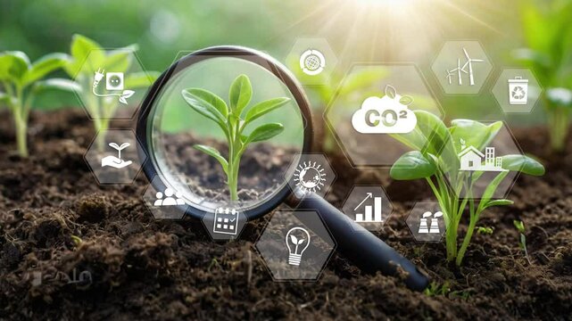Circular economy concept for future business growth and environmental sustainability and reduce pollution.Net zero and carbon neutral concept.Concept day earth Save the world save environment.........