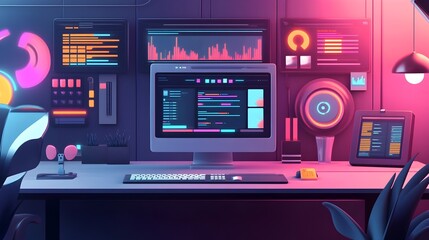 Proficient Web Developer Refining Comprehensive SEO Dashboard with Multilayered Optimization