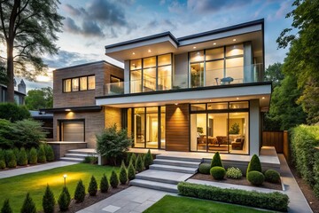 A modern Toronto home undergoes a luxurious renovation, featuring sleek new fixtures, crisp white decor, and expansive