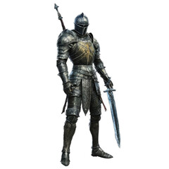 Fototapeta premium knight in armour transparent png