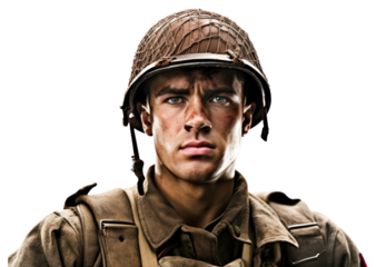 PNG British soldier soldier military portrait helmet.