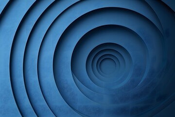 Fototapeta premium Abstract Blue Spiral Design with Layered Circular Patterns