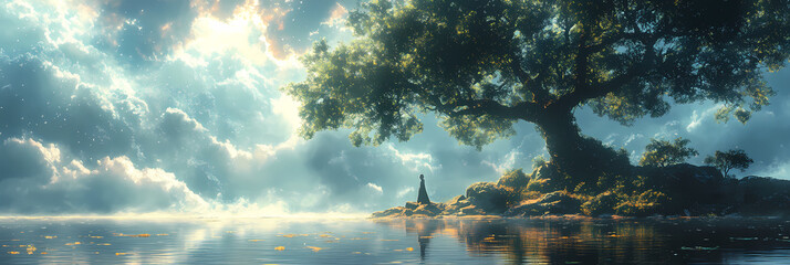 Anime Goes Green – Eco-Friendly Art with Plants and Sustainability Themes