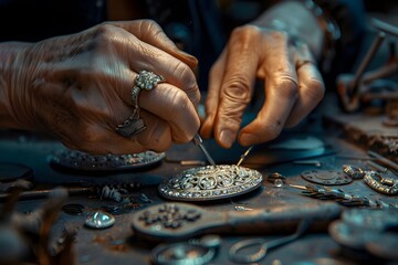 Craftsmanship in Action: Intricate Jewelry Making Process