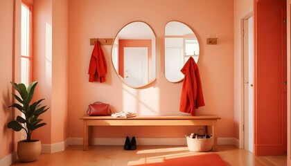Photo interior modern design room 3d illustration