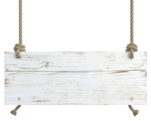 PNG Wooden white Sign 1 Line Title Banner Plain wood weaponry swing.
