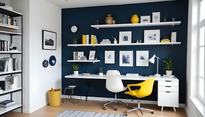 Photo interior modern design room 3d illustration