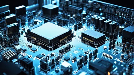 Close Up of a Computer Motherboard