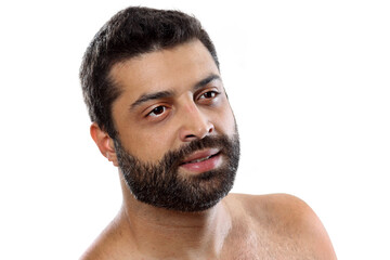 Obraz premium young brazilian model posing on neutral background