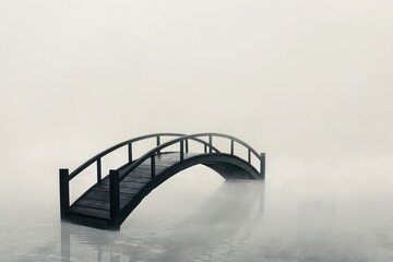 bridge in the fog