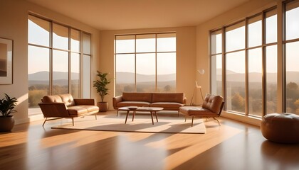 Photo interior modern design room 3d illustration