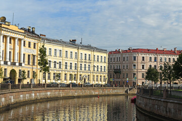 Fototapeta premium Griboyedov Canal, canal in Saint Petersburg, constructed in 1739 along existing Krivusha river. Russia