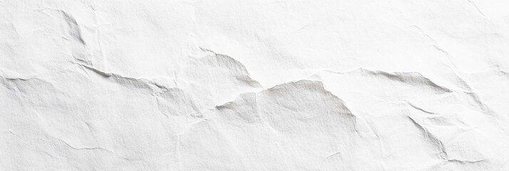 Fototapeta premium White Kraft Paper Texture. Wide Horizontal Panorama of Organic Rough Background