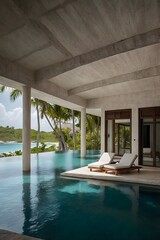 Fototapeta premium luxury swimming pool
