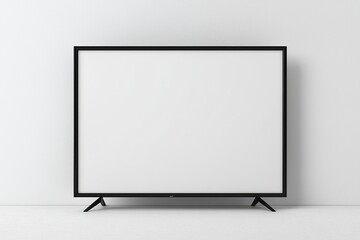 Fototapeta premium TV screen mockup on isolated background created with Generative AI