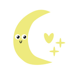 Cute lunar month. For scrapbooking, greeting card, party invitation, poster