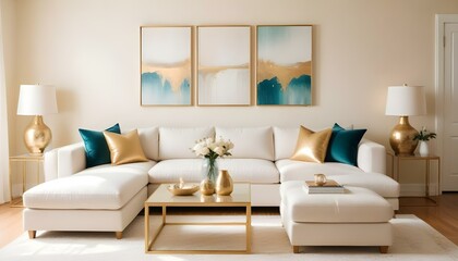 Photo interior modern design room 3d illustration