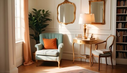 Photo interior modern design room 3d illustration