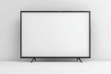 Naklejka premium TV screen mockup on isolated background created with Generative AI