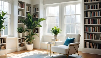 Photo interior modern design room 3d illustration