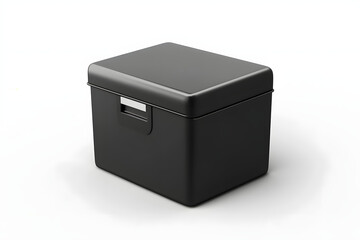 3d black box isolated on white