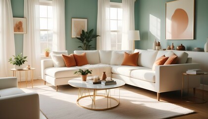 Photo interior modern design room 3d illustration