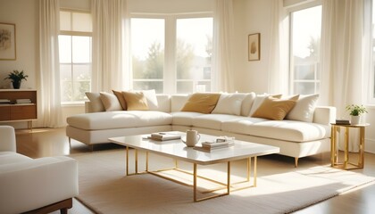 Fototapeta premium Photo interior modern design room 3d illustration