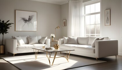 Fototapeta premium Photo interior modern design room 3d illustration