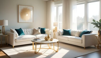 Fototapeta premium Photo interior modern design room 3d illustration