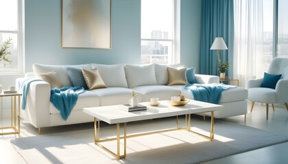 Fototapeta premium Photo interior modern design room 3d illustration