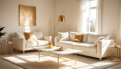 Photo interior modern design room 3d illustration