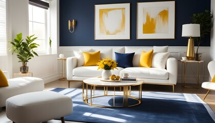 Photo interior modern design room 3d illustration