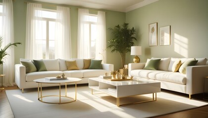 Fototapeta premium Photo interior modern design room 3d illustration