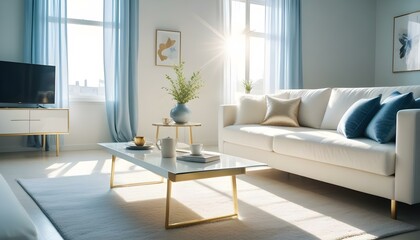 Fototapeta premium Photo interior modern design room 3d illustration