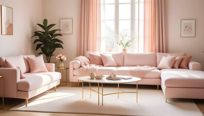 Fototapeta premium Photo interior modern design room 3d illustration