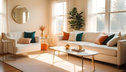 Photo interior modern design room 3d illustration