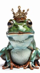 frog with a crown on his head.