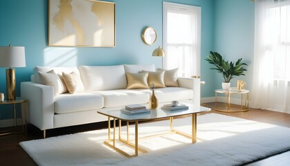Photo interior modern design room 3d illustration