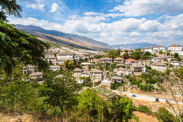 View of Old Town Gjirokaster, Albania