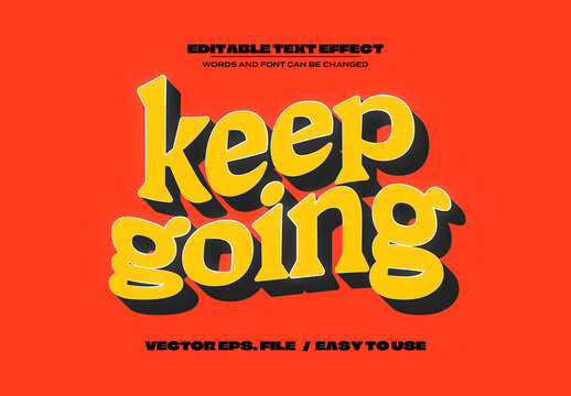 Retro Shaded Wavy Text Effect