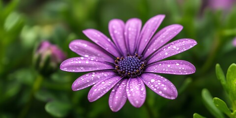 Obraz premium Purple Flower with Delicate Petals 